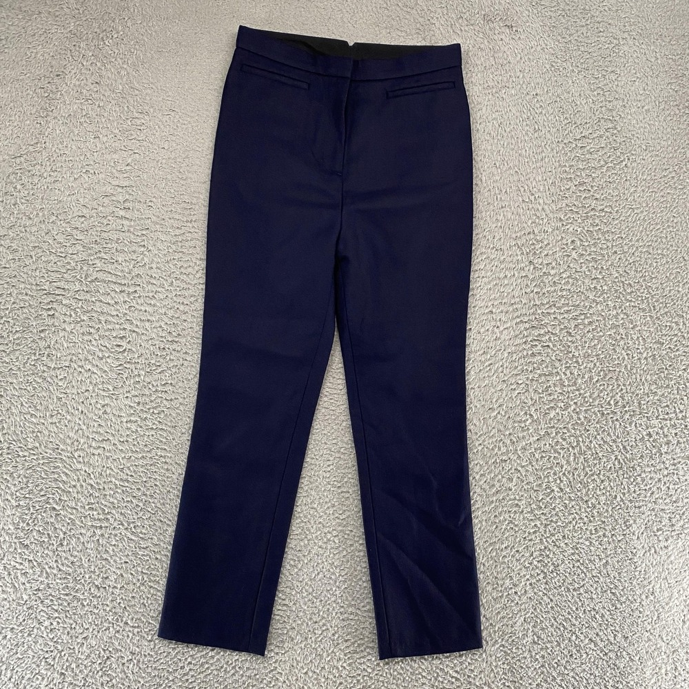 Burberry Dress Pants Kids 12Y‎ Blue Wool Slim Fit Side Stripe Formal Wedding